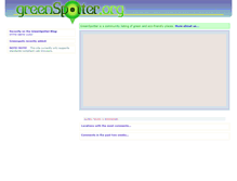 Tablet Screenshot of greenspotter.org